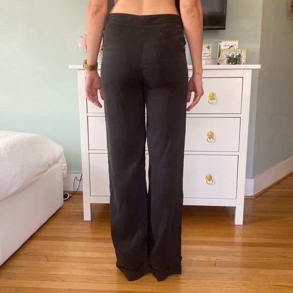 Elizabeth & James Wide Leg Bacall Pant - Black - 2 - Picture 2 of 6